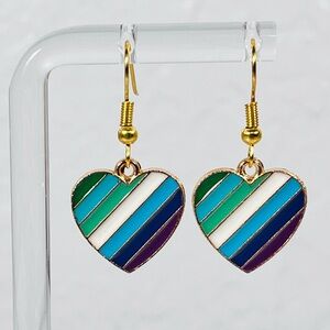 Colorful Heart Earrings